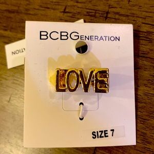 BCBGeberation LOVE ring